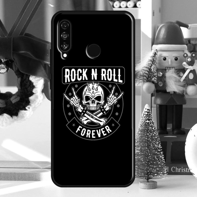 Rock and Roll Skull For Huawei Nova 7i 8i 11i 12i 12s Y73 Y70 Y90 Y60 Y72 Y61 Y91 9 10 SE P30 Pro P40 Lite Case