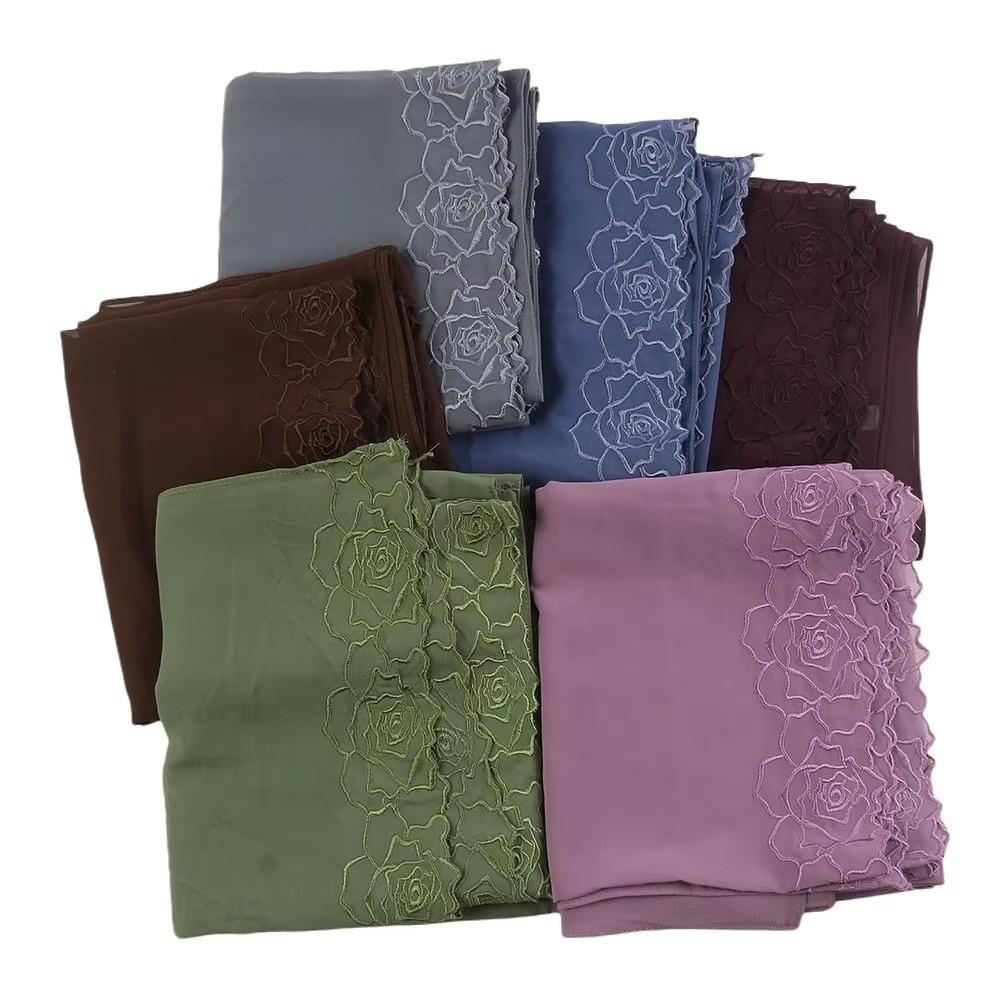 Elegant Headscarf Chiffon Hijab Scarf Versatile Women Turban  for Women