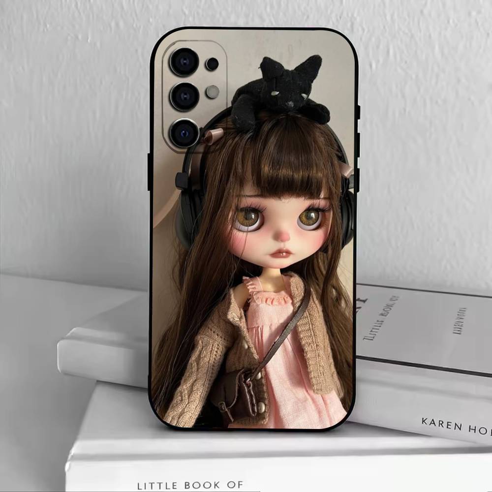 Cute Blythe Doll-D  Phone Case Black Silicone Soft For Samsung S25,S24,S21,S22,S23,S30,Ultra,S20,Plus,Fe,Lite