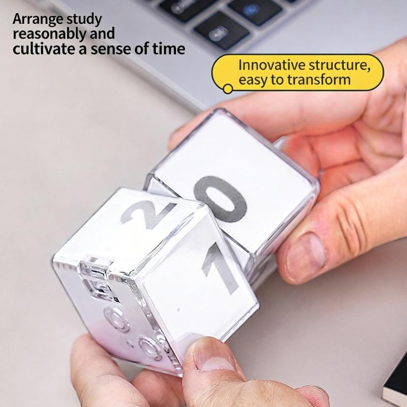 Gravities Activated Electronic Timer Cubes Automatic Detection Accurate Timing Large Digital Display with 10 Presets Time
