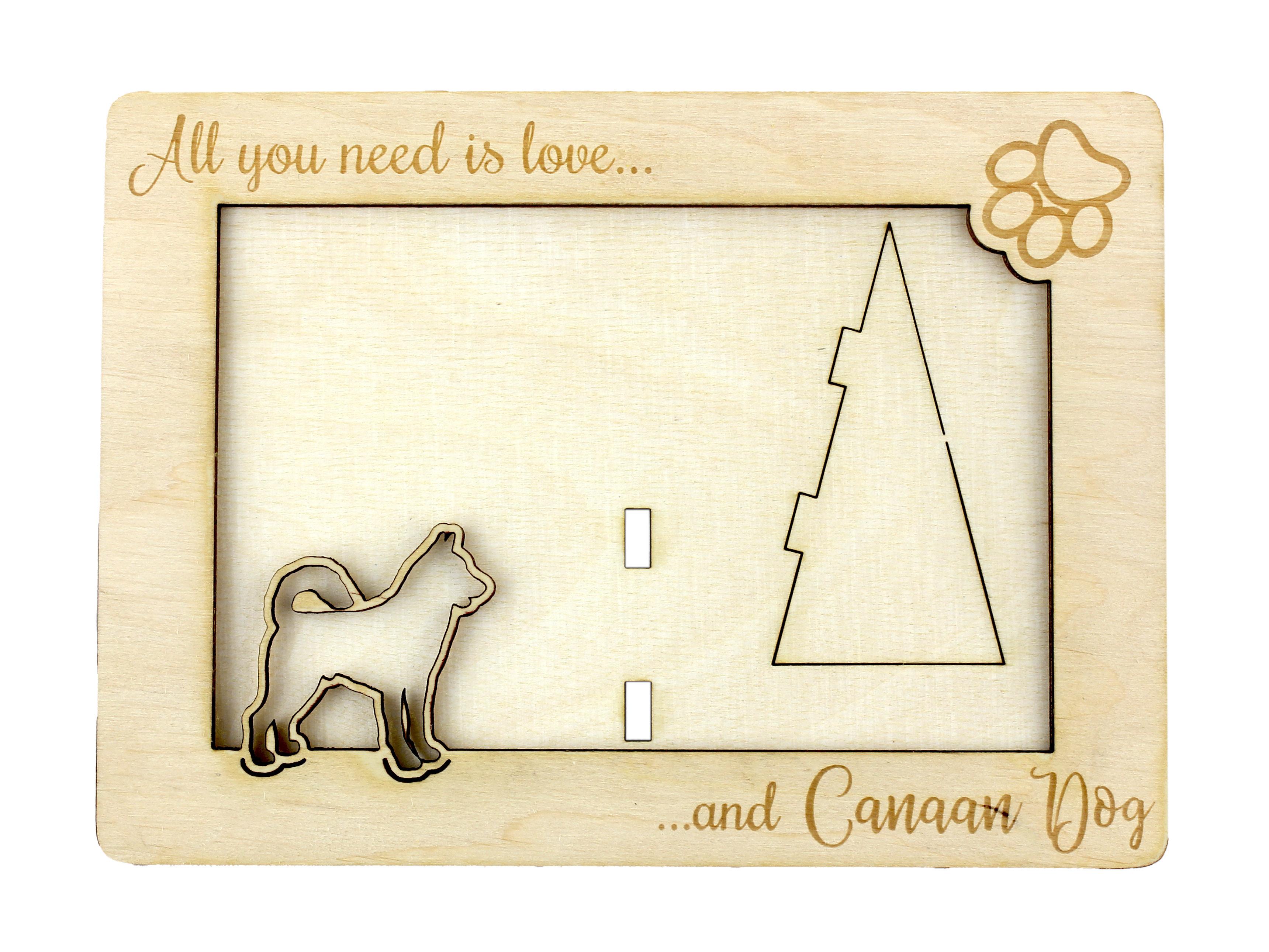 

Canaan Dog - Photo frame, engraved wooden frame, a lovely gadget for the dog lover by Art-Dog