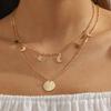 Fashion, Individuality and Creativity, Multi-style Necklace, Star, Moon, Gravel, Diamond, Rectangular A-shaped Disc, Multi-layer Necklace.