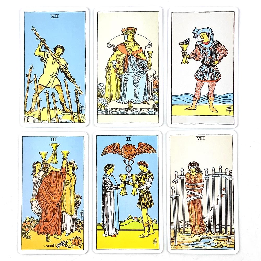 Russian Tarot Cards Party Playing Games Fate Divination Board Game With Paper Instruction,Perfect For Christmas and New Year