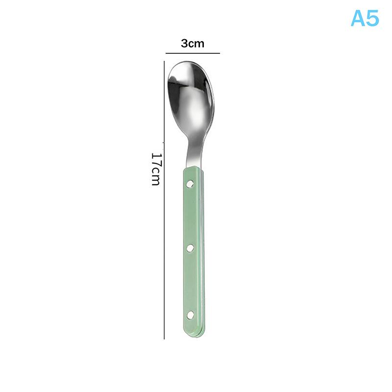 304 Stainless Steel Colorful Handle Cutlery - Creative Gift Flatware (Knife Fork Spoon) Drop Ship