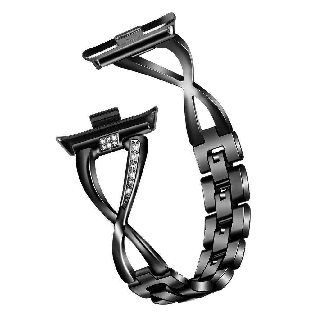 For Xiaomi Smart Band 8 Pro Zinc Alloy Rhinestone Decor Watch Strap