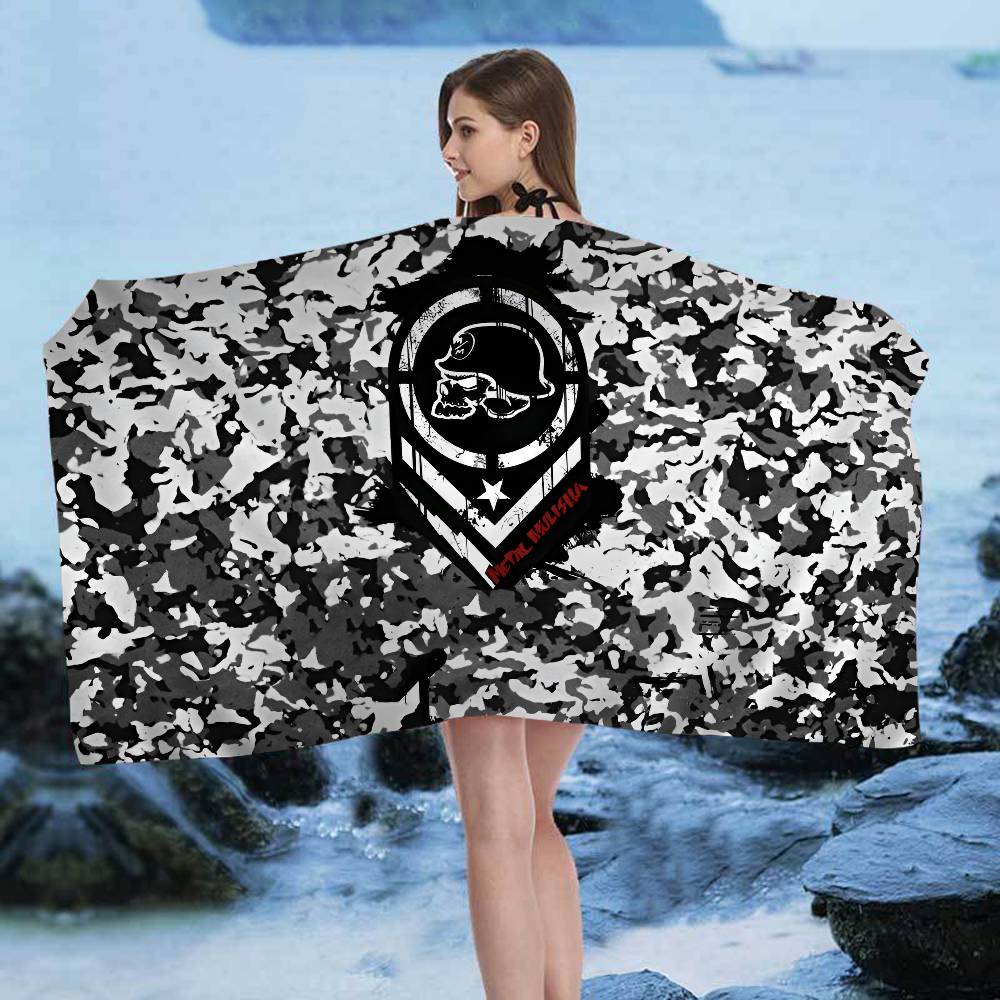 M-Metal M-Mulisha Microfiber Blanket Quick Drying Beach Towels Oversized Printing Super Absorbent Pool Towel Blanket