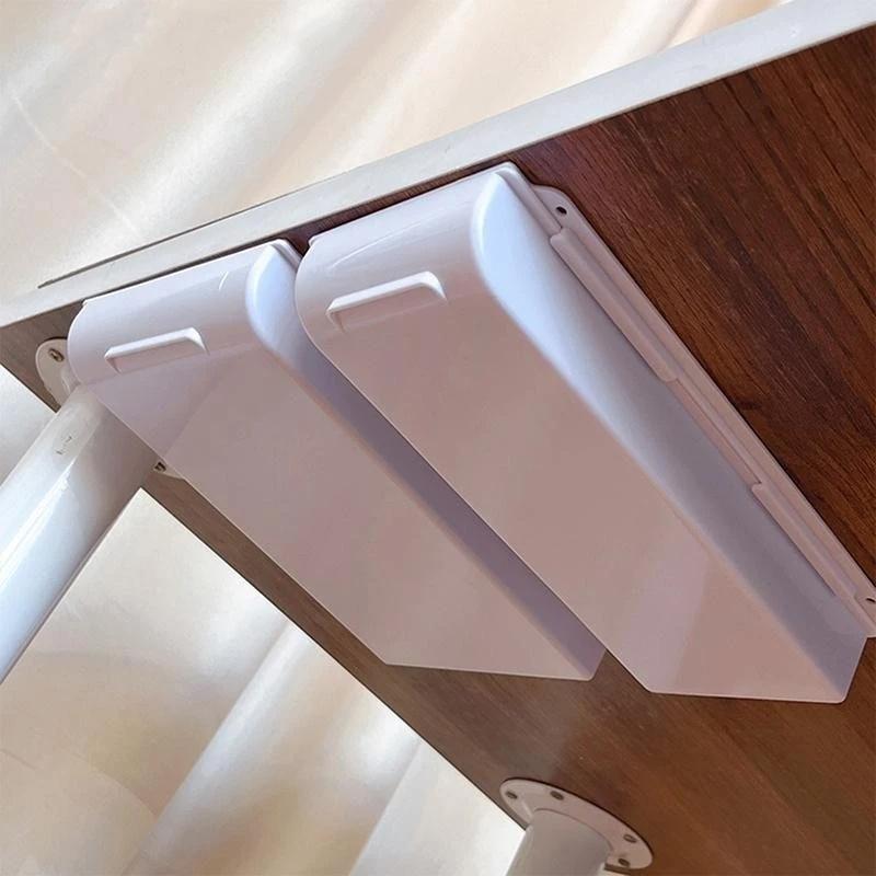Under-Desk Storage Box With Drawer Punch Free Under Table Storage Drawer Makeup Brush Organizer Office Stationery Storage Box
