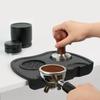 Kaffee-Tampermatte Verteilerstation Siebträger Silikon-Eckpolster Espressomaschinen-Zubehör Kaffeegeschirr Eckleiste Barista-Werkzeuge