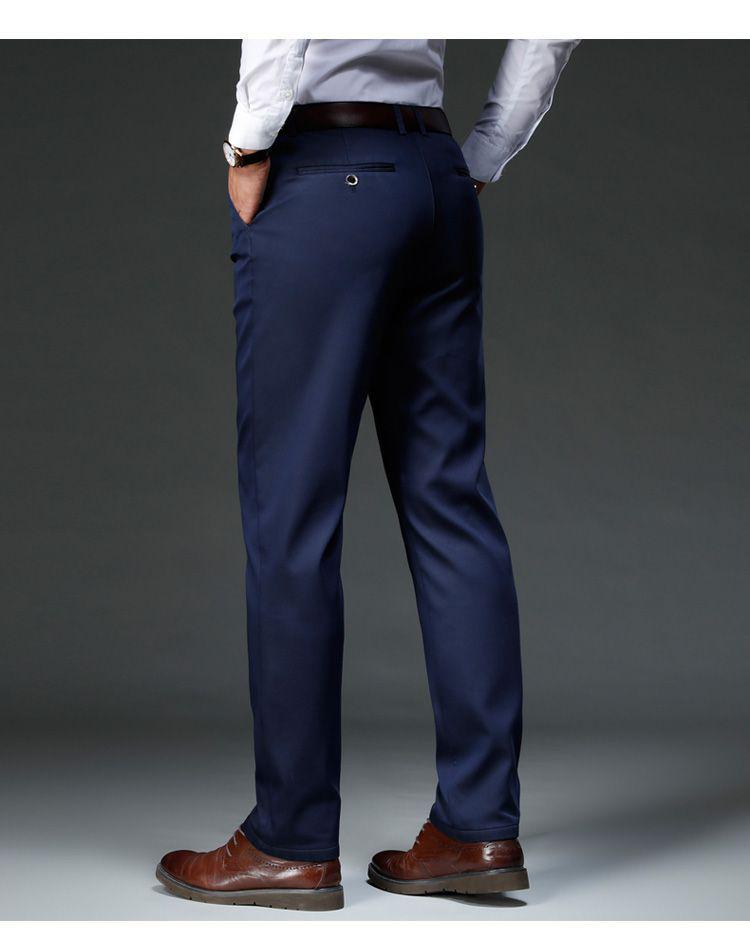 Men's Lyocell Plus Velvet Straight-Leg Dress Pants: 2025 Autumn/Winter Collection