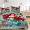 3pcs Princess Ariel Bedding Set - 1 Soft Quilt Cover + 2 Pillowcases, Machine Washable - Suitable for All Seasons, Perfect Gift for Family and Fr