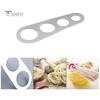 Accessoires de Cuisine Mesureur de Spaghetti Résistant à la Rouille 4 Trous Acier Inoxydable Ménage Mesure Pâtes pour Outil