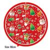 Creative Cartoon Print Christmas Tree Skirt - Festive Home & Party Decoration