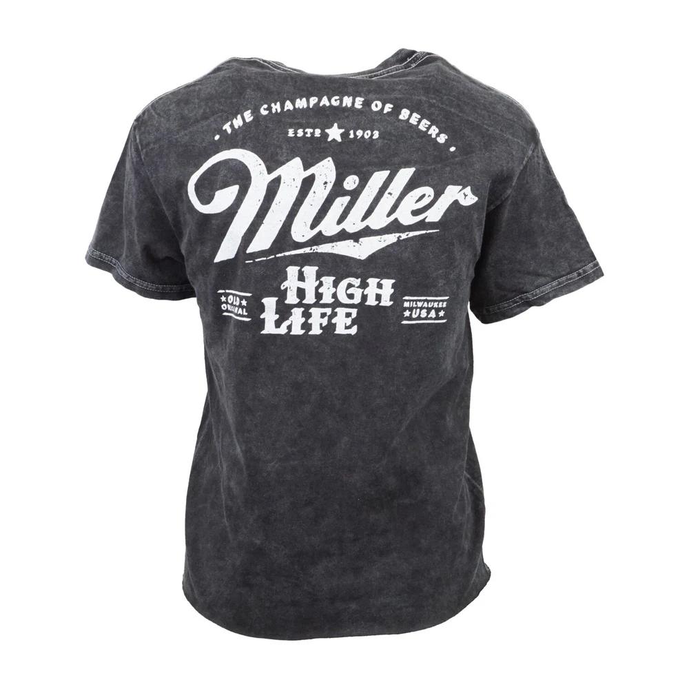 Miller Life Unisexs Vintage Wash Raw Hem T Shirt S