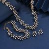 4PC Women's Fashion Imitation Pearl Necklace Earrings Bracelet Jewelry Set Suitable for Wedding, Party, Festival Gifts-8532