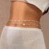 2 Stück/Set Seestern Bikini Bauchkette Körperschmuck Körperkette Schmuck Perlen Taillenkette Strand