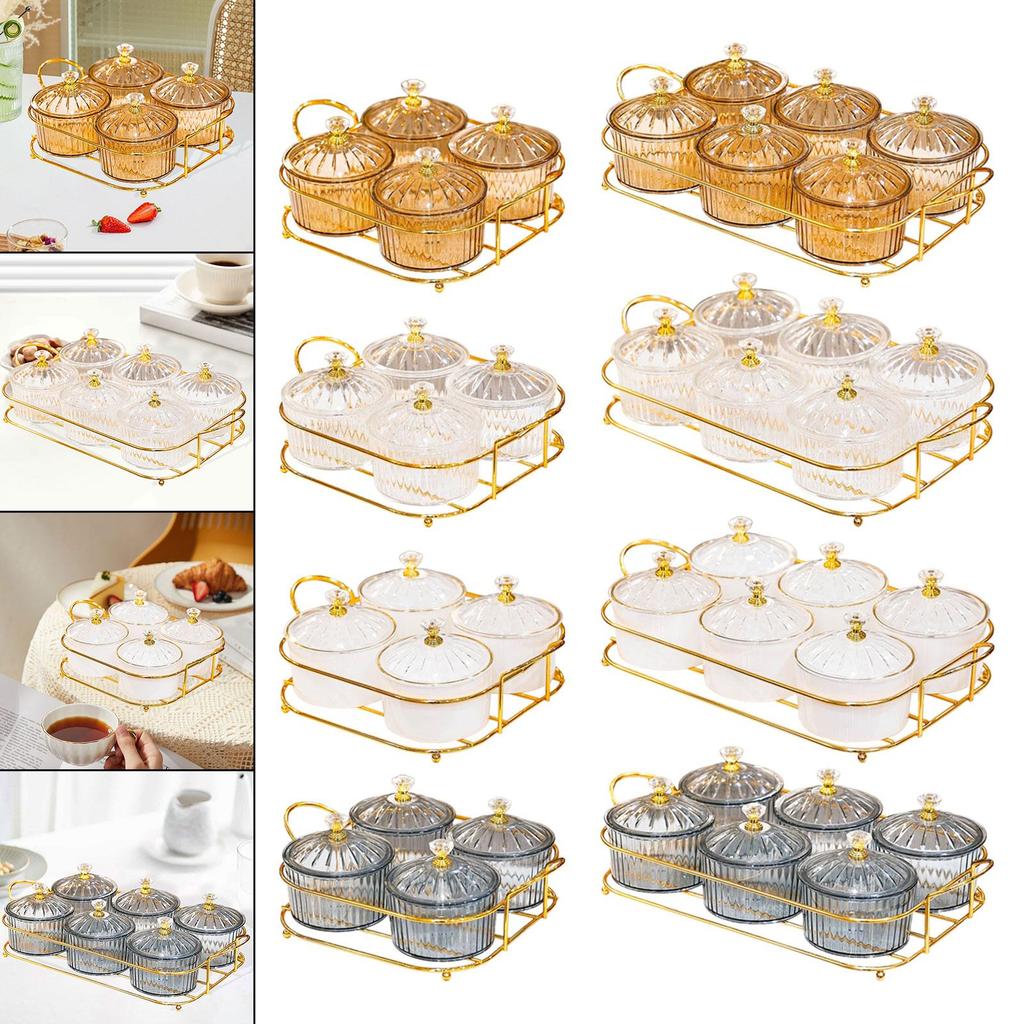 Divided Serving Platter Dried Fruit Tray Fashion Snack Bowls Nut and Candy Tray Nuts Plate for Dining Table Wedding Desktop