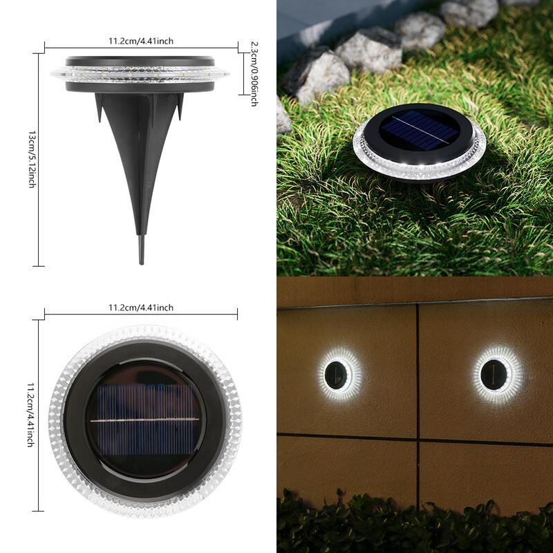 NuFeng 16-LED Solar Ground Garden Light