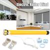 Kit DIY 30 tr/min Haute Qualité Noir & Jaune CC 12V Moteur Tubulaire Électrique pour Store Roulant / Stores Ensemble 11W 25mm