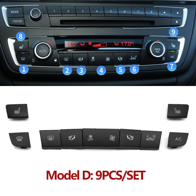 Dashboard Air Conditioning Ventilation Adjust CD Player Control AC Button Repair Kit For BMW F20 F21 F22 F30 F35 F34 F36