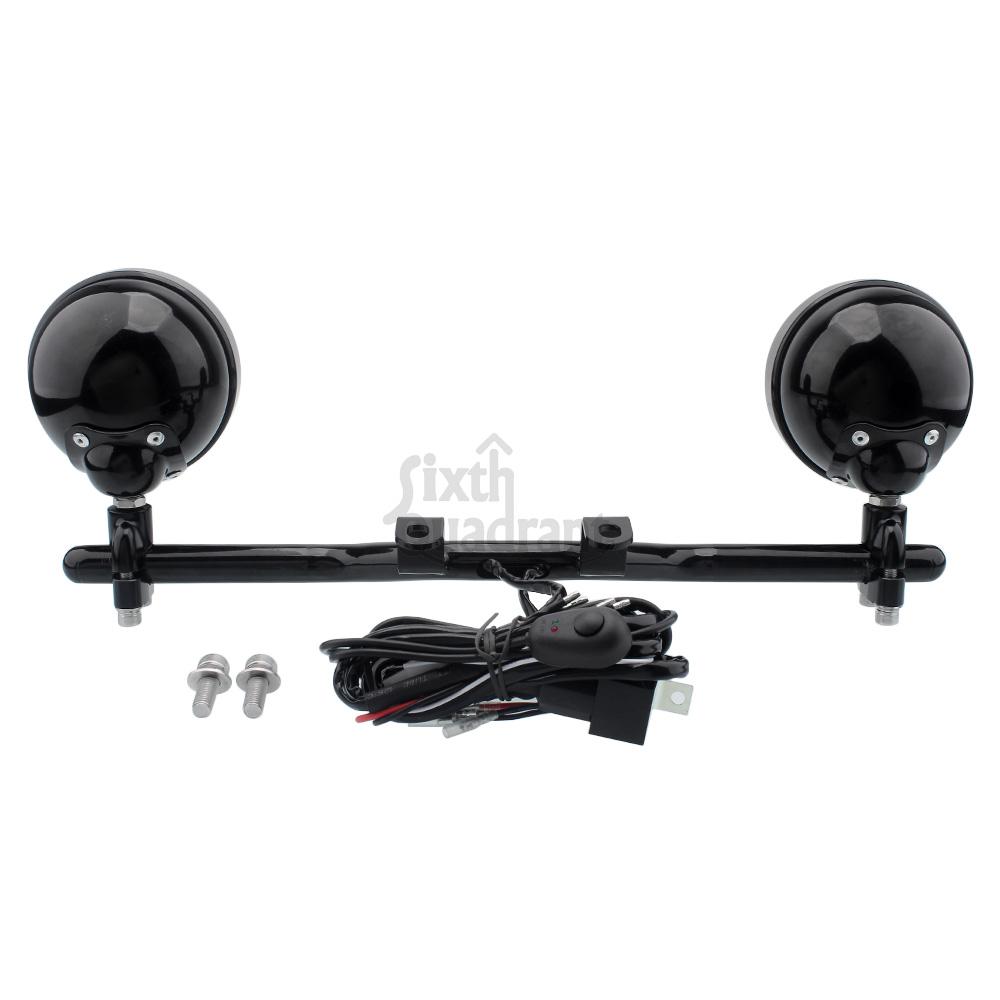 Motorcycle Modification Accessory Fog Lights 4.5'' waterproof LED Auxillary Headligh Chrome For BMW R 18 B R18B R18 2021-2024