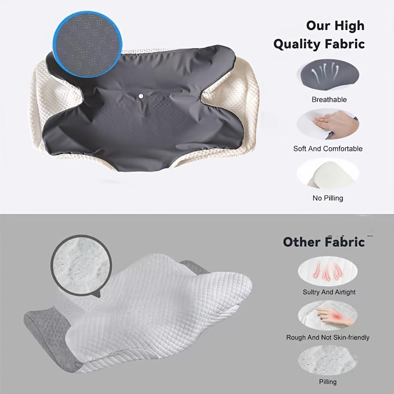 Poszewka na poduszkę w kształcie motyla | Ergonomiczne wsparcie szyi, Miękka i chłodząca, Tylko pranie ręczne, Idealna do snu, Idealna do poduszek ortopedycznych szyjnych