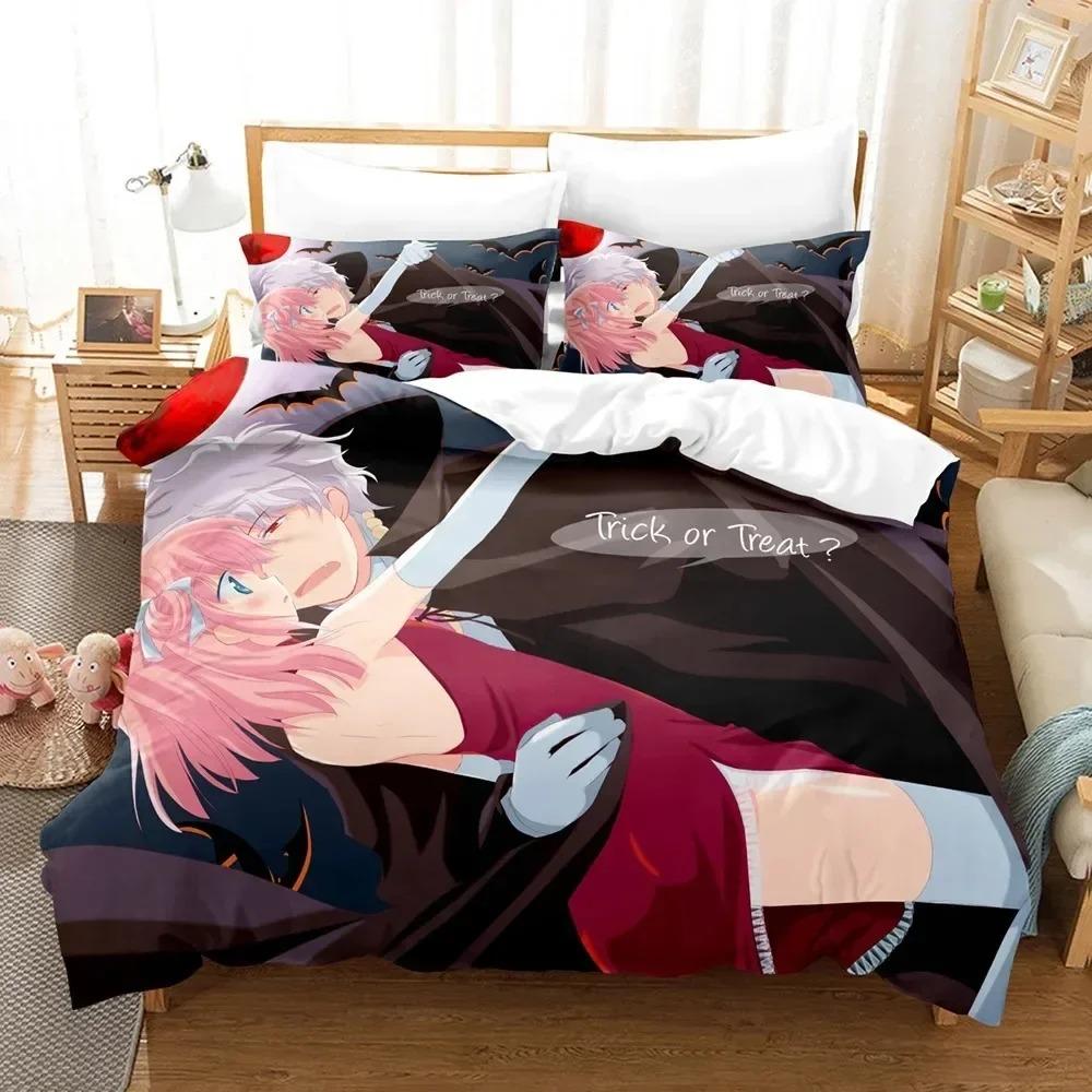 Fashion 3D Gin Tama Bedding Set 3D Printed Suitable For Bedroom Duvet Cover Set With Pillowcases Kids Home Textile