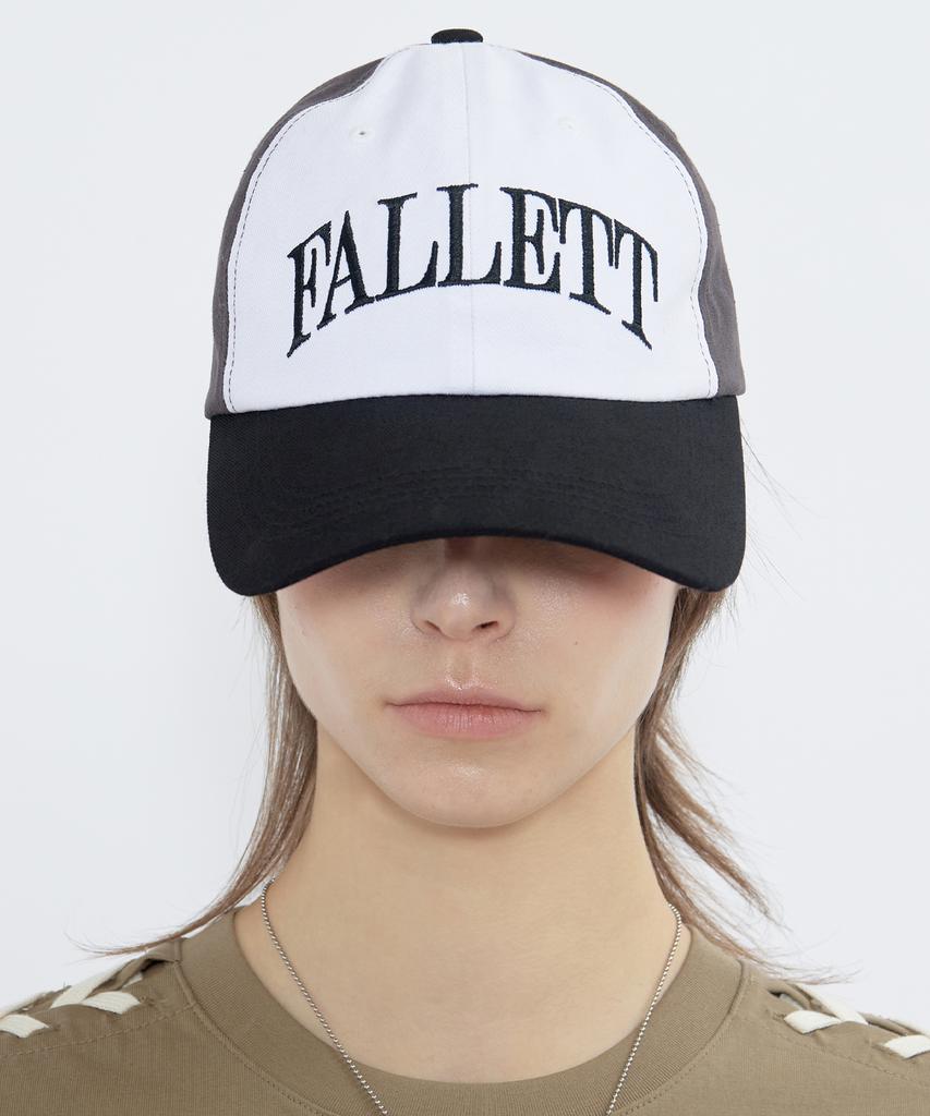 FALLETT Color Block Logo Ball Cap Black