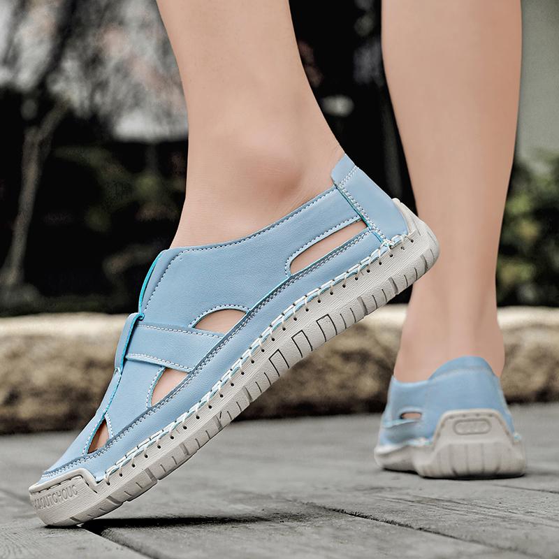 Mode Sommer Herren Sandalen Mode Freizeit Strandurlaub Sandalen für Herren Leichte Schuhe Neue Outdoor Flats Bequeme Freizeitschuhe