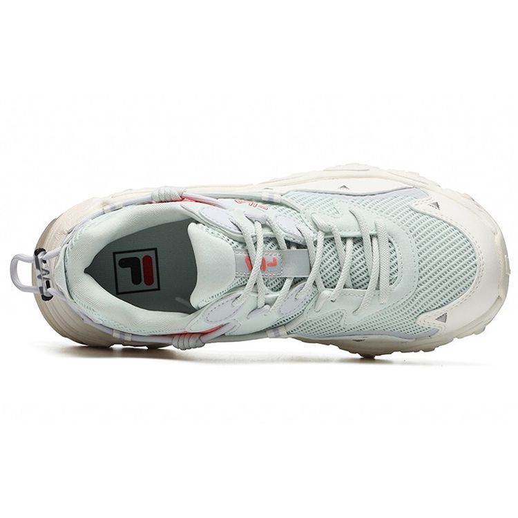 Fila Cat Paw 2.0 Fabric Synthetic Leather Comfortable Fashion Casual Low-Top Dad Sneakers Women Sneakers Shy-Blue F12W124144FBB