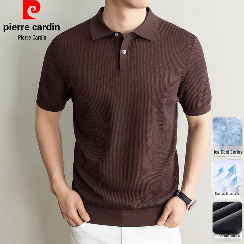 Pierre Cardin Men's Silk Blend Polo T-Shirt