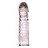 Penis Extender Reusable Sexual Stimulation Silicone Sex Condom Delay Sleeve for Couple