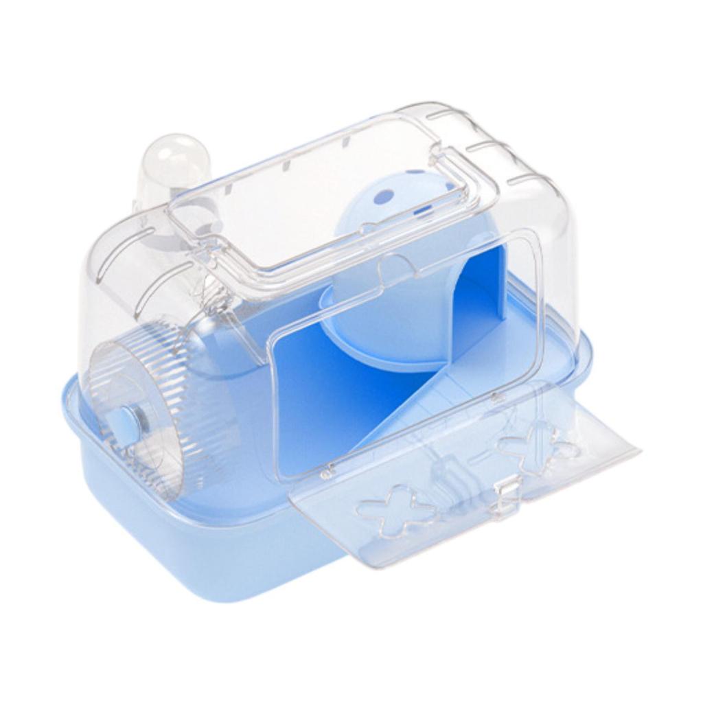 Hamster Cage Exercise Playing Portable Ventilation Breathable Small Animal Cage with Carrying Handle for Rats Gerbils