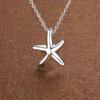 925 Sterling Silver Necklace Pendan Starfish For Women Exquisite Student Girlfriend Jewelry Accessories Wedding GiftGood product