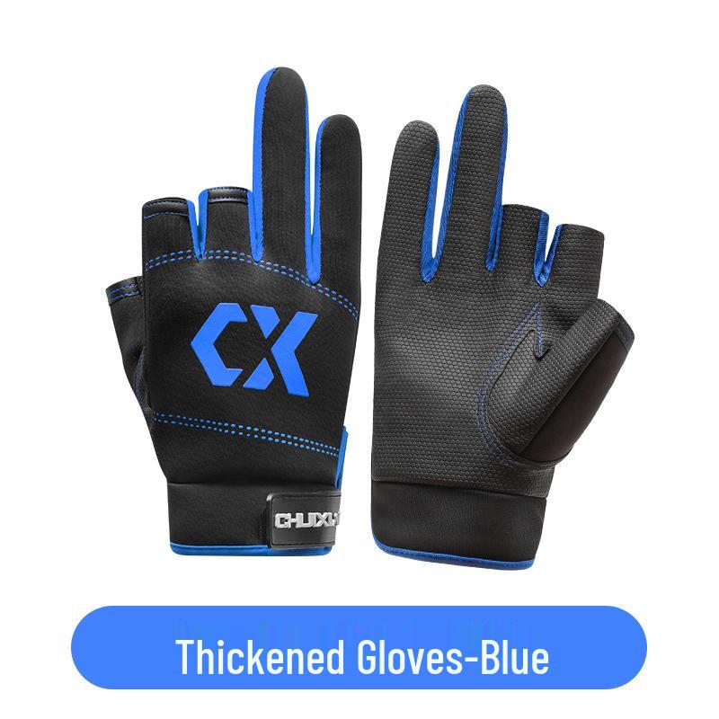 Men's Ultra-Thin Waterproof Fishing Gloves with Sun Protection, Anti-Prick Design, and Anti-Slip Three-Finger Cut for Summer Fly Fishing