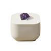 Creative Natural Crystal Round Gypsum Degaussing Bowl Jewelry Storage Container  Office Decor