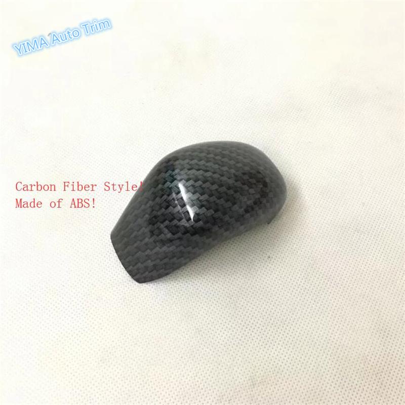 Car Speed Gear Shift Head Stickers Frame Cover Trim Fit For MG ZS 2018 - Matte / Carbon Fiber Look Interior Accessories