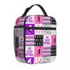 Bestseller Netzball-Form Muster Lila Geschenk für Netzball-Liebhaber Arbeitskleidung Isolierte Snack-Tasche Nachschul-Snack Mahlzeitentasche
