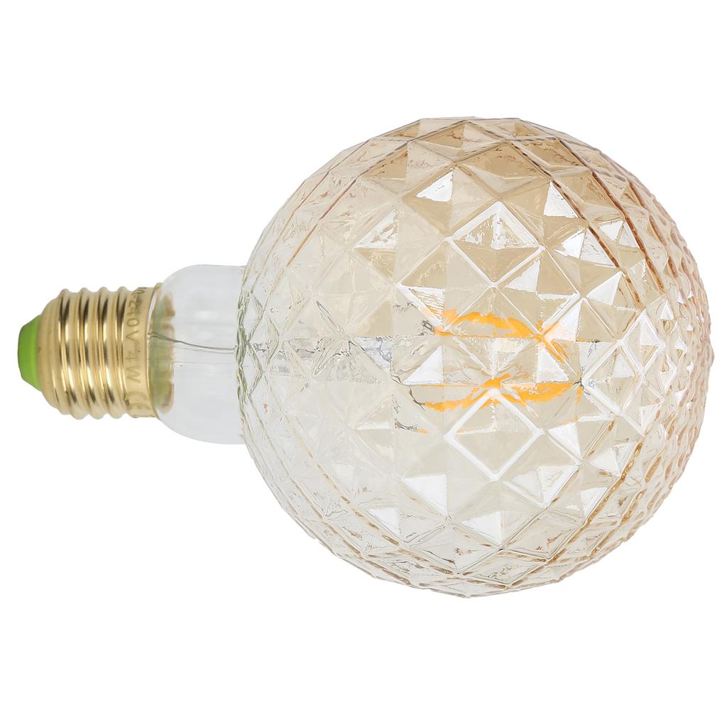 220V LED Decorative Bulb E27 4W G95 Glass Bulb High Brightness Filament Lamp Vintage Light Bulb for Living Room Bedroom