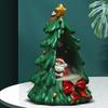 Yousheng Christmas Tree Backflow Incense Burner Decoration Xmas Tree Santa Claus Resin Incense Holder Home Office Desktop Ornament
