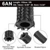 5ft 6AN Kraftstoffschlauch AN6 3/8 Universell Geflochtenes Nylon Edelstahl CPE Öl Kraftstoff Gasleitung Schlauch Schwarz