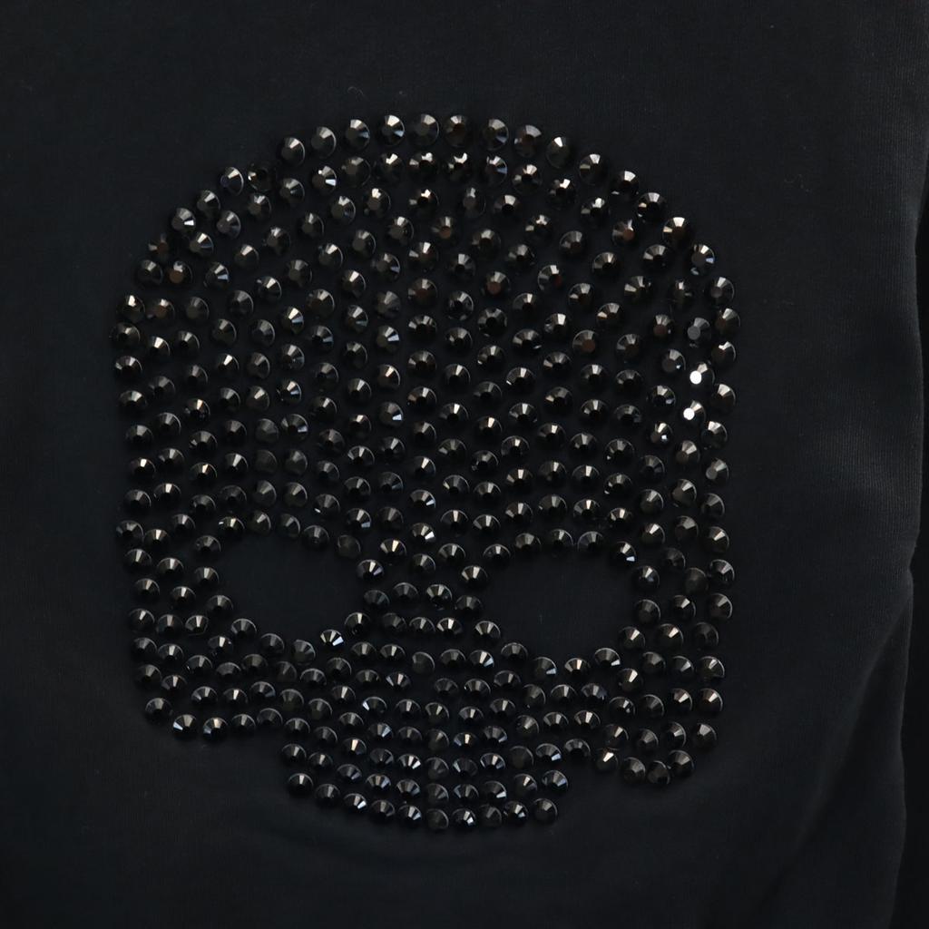 Hydrogen Made In Italy Skull Long Sleeve Sweat Trainer XS Black Men's Used