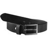 Belt - LEONARDO VERRELLI - Genuine Leather - Black - Pin Buckle - Length 160 Cm