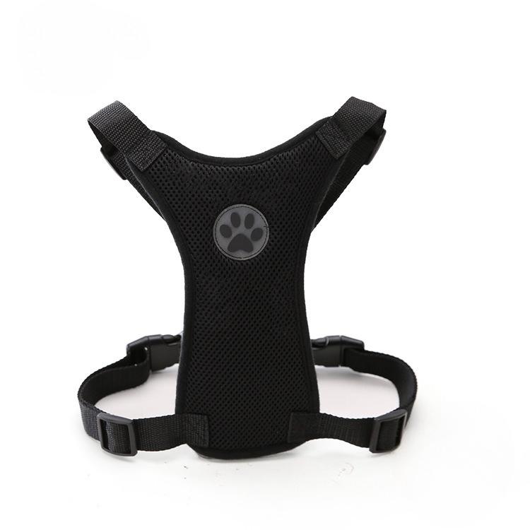Breathable Mesh Dog Harness Car Automotive Seat Safety Dog Chest Straps Outdoor Training Adjustable Straps Pet Leash With