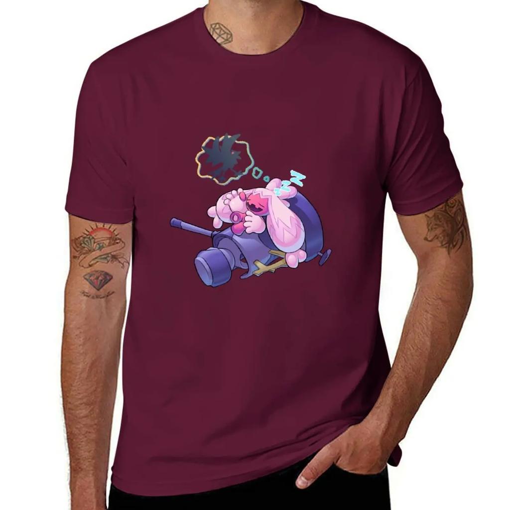 Cute Tinkaton Sleeping T-shirt Aesthetic Clothing Quick Drying Tshirts for Men