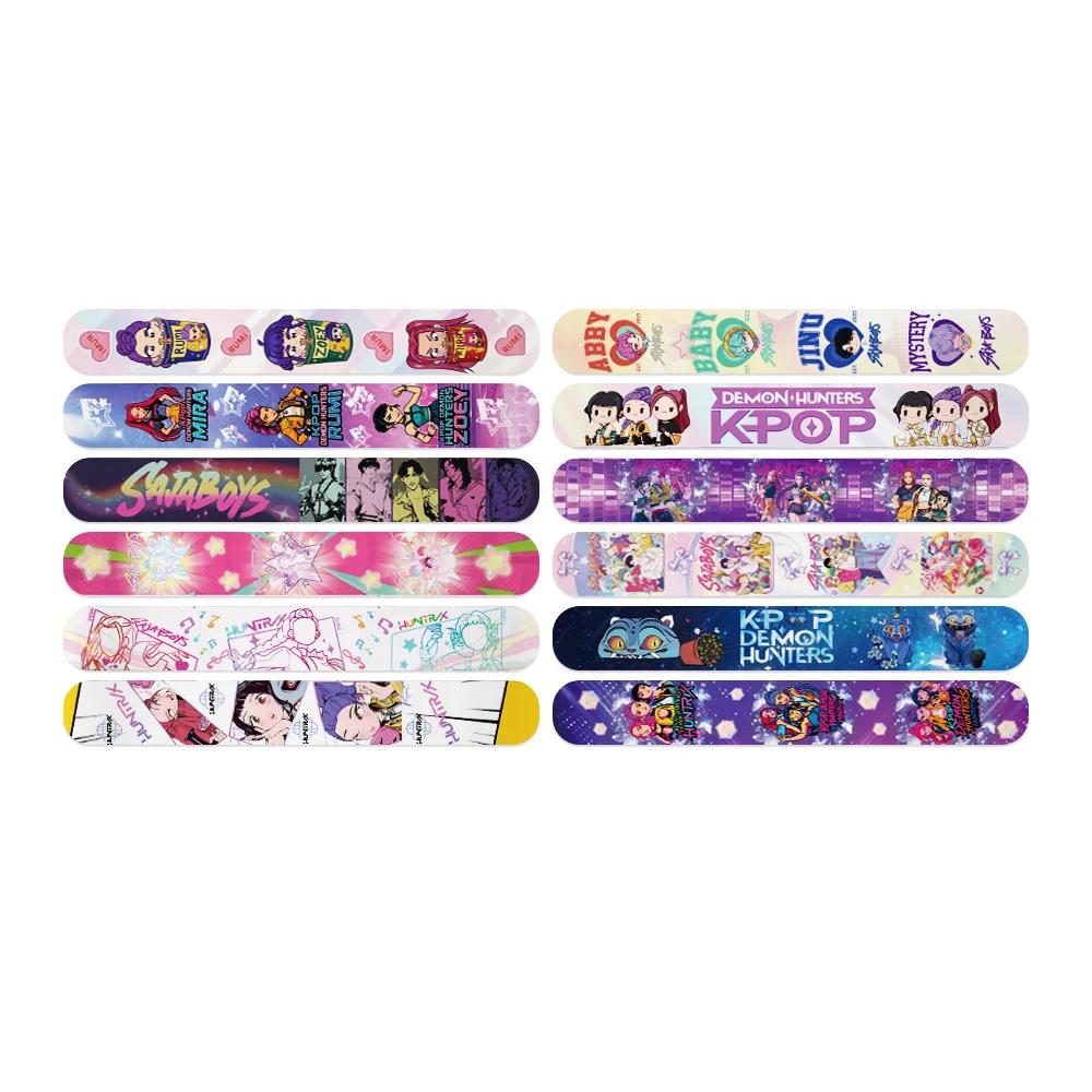 12/24/36 Stück Kpop Demon Hunters Klatscharmbänder Partygeschenke Schnapparmbänder Geburtstagsgeschenke Dekoration Zubehör Weihnachtsgeschenke