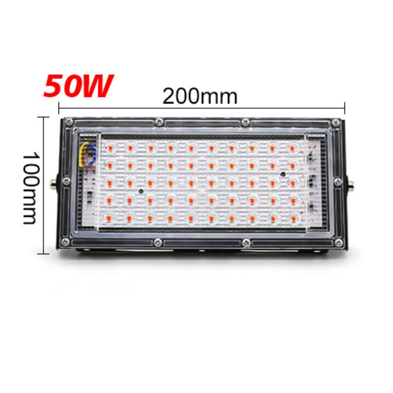 

Светодиодная лампа полного спектра для выращивания растений AC 220V Бытовая фитолампа Теплица Гидропоника Устройство для освещения роста растений 50W