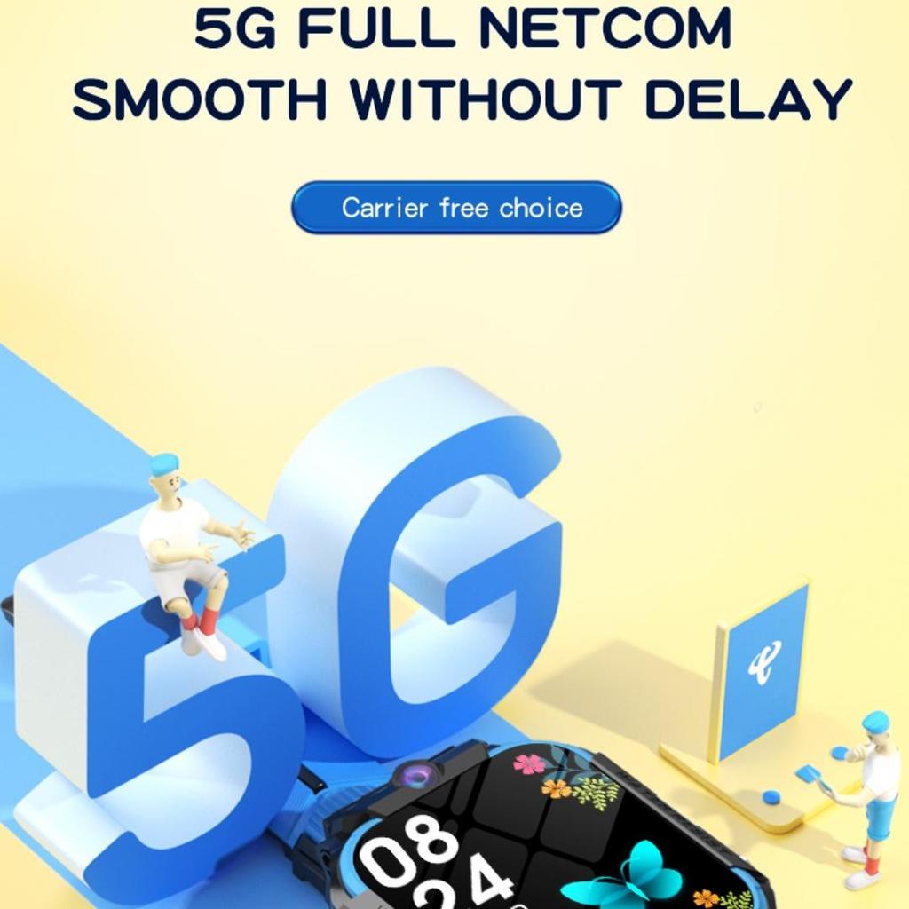 Rainbuvvy GS35 Quad Core 1.83inches Screen 1GB+8GB LTE 4G 2MP Dual Rear Camera Android OS Smart Watch Antenna Touch Panel WIFI Smart Watch