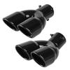 Universal 63mm Car Muffler Exhaust Tip Tail Pipe Stainless Steel Car Rear Tail Throat Car Accessories