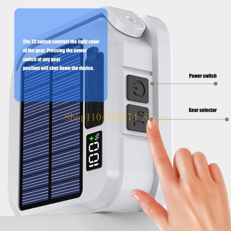USB Solar Rechargeable Tent Lamp With Handle Outdoor Home Lighting For Courtyard top sale