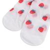 Peach Transparent Flower Ruffle Socks Avocado Fruit Mesh Tulle Mid Tube Socks  Girl